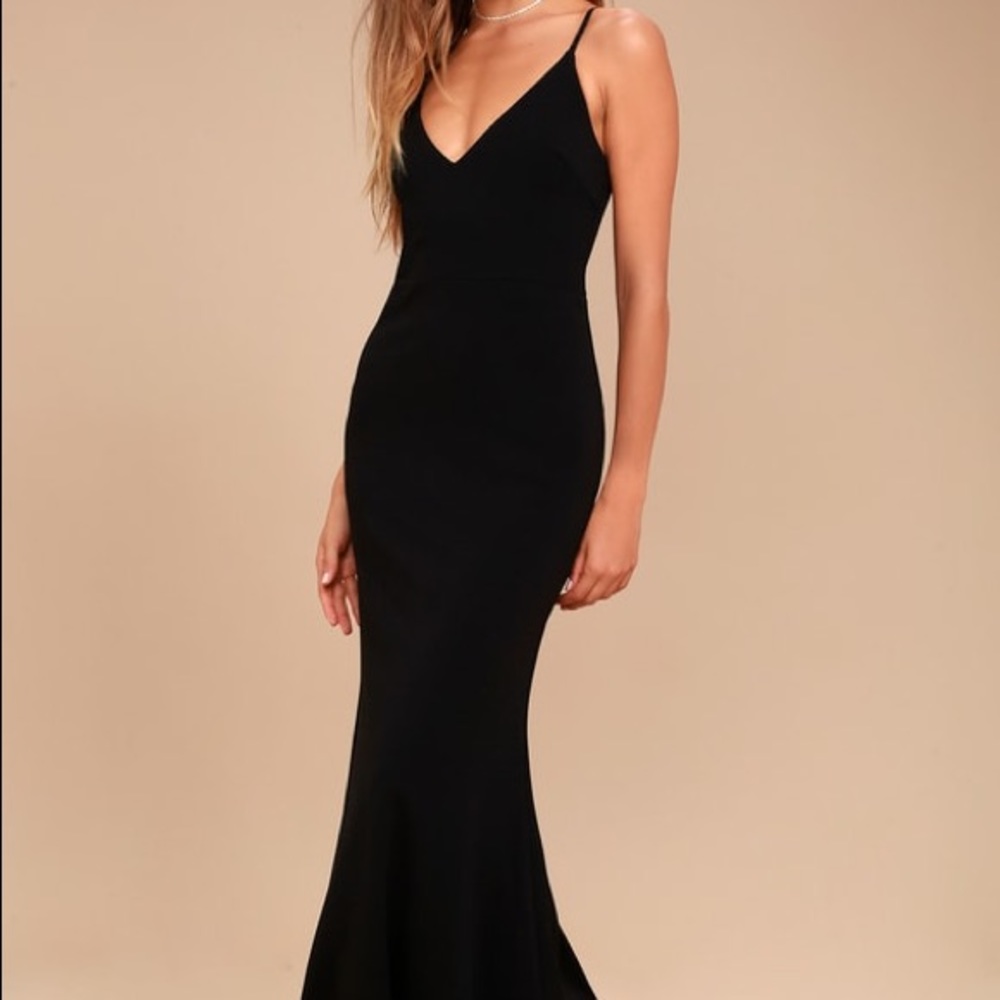 Black formal maxi dress